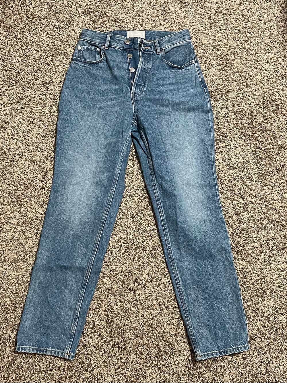 Everlane curvy 90s cheeky straight jeans size 27 Regular Length Vintage Mid Blue
